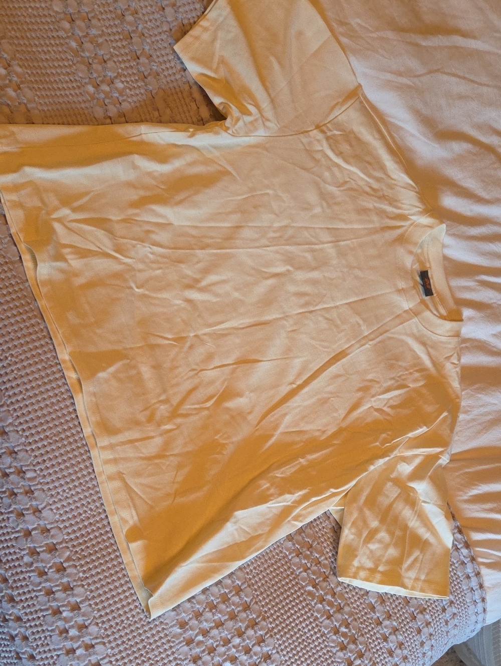 Classic Light Yellow Crewneck T-Shirt